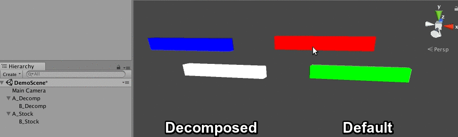 Unity compare decomposition